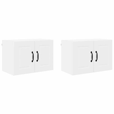 vidaXL Kitchen Wall Cabinet with Shelf 2 pcs White 60 x 31 x 40 cm