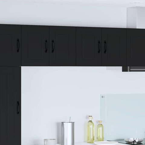 vidaXL Kitchen Wall Cabinet Black 60 x 31 x 40 cm Engineered Wood