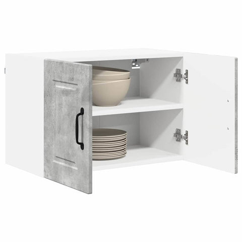 vidaXL Kitchen Wall Cabinet with Shelf Concrete Grey 60 x 31 x 40 cm