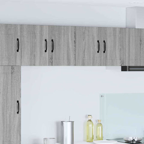 vidaXL Kitchen Wall Cabinet 2 pcs Grey Sonoma 60 x 31 x 40 cm