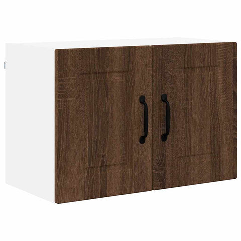 vidaXL Kitchen Wall Cabinet with Shelf 2 pcs Brown Oak 60 x 31 x 40 cm
