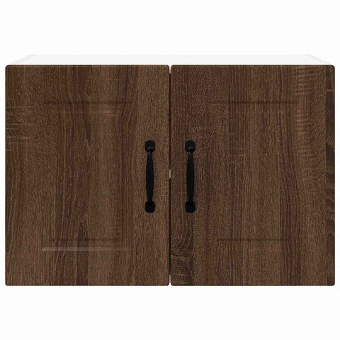 vidaXL Kitchen Wall Cabinet with Shelf 2 pcs Brown Oak 60 x 31 x 40 cm