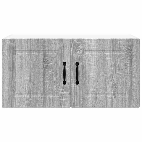 vidaXL Kitchen Wall Cabinet with Shelf Grey Sonoma 80 x 31 x 40 cm