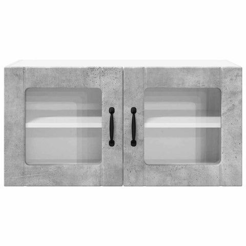 vidaXL Kitchen Wall Cabinet with Shelf Concrete Grey 80 x 31 x 40 cm
