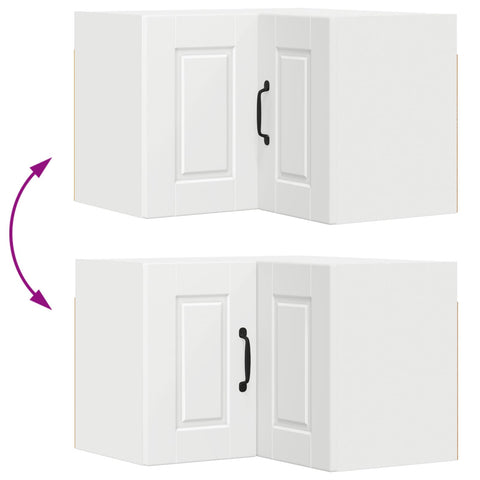 vidaXL Kitchen Cabinet with Door White 57 x 57 x 40 cm Engineered Wood