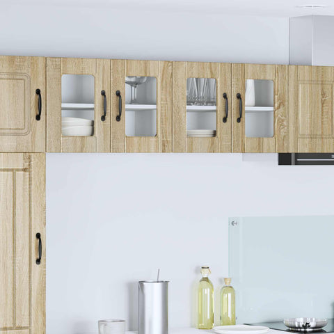 vidaXL Kitchen Cabinet with Shelf 2 pcs Sonoma Oak 60 x 31 x 40 cm