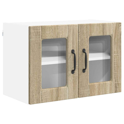 vidaXL Kitchen Cabinet with Shelf 2 pcs Sonoma Oak 60 x 31 x 40 cm