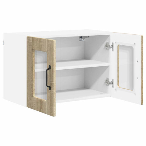vidaXL Kitchen Cabinet with Shelf 2 pcs Sonoma Oak 60 x 31 x 40 cm