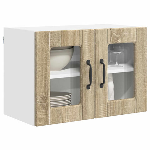 vidaXL Kitchen Cabinet with Shelf 2 pcs Sonoma Oak 60 x 31 x 40 cm