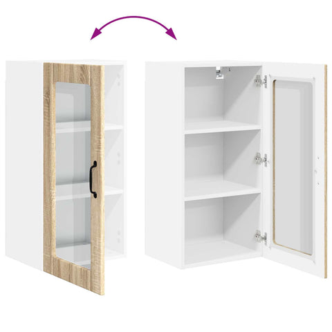 vidaXL Kitchen Cabinet Sonoma Oak 40 x 31 x 80 cm Engineered Wood