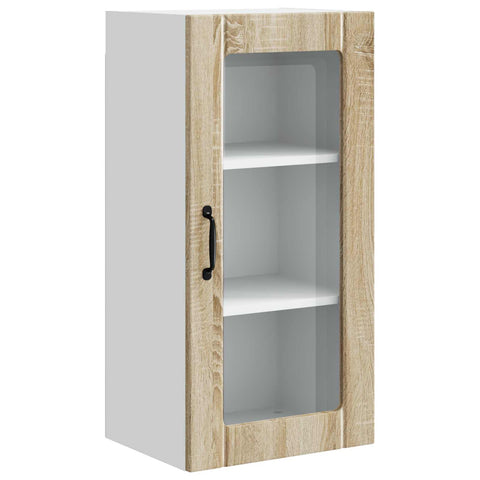 vidaXL Kitchen Cabinet with Shelf 2 pcs Sonoma Oak 40 x 31 x 80 cm