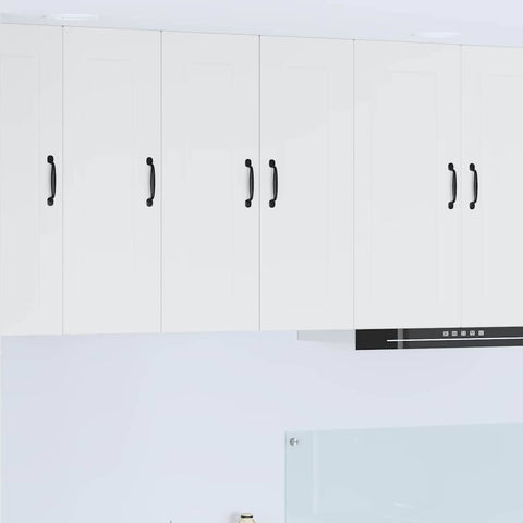 vidaXL Kitchen Wall Cabinet with Shelf 2 pcs White 30 x 31 x 80 cm