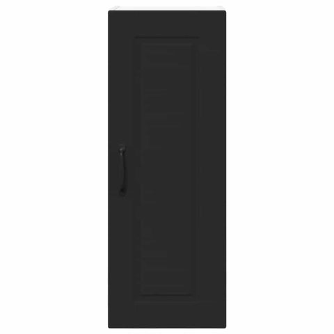 vidaXL Kitchen Wall Cabinet with Shelf 2 pcs Black 30 x 31 x 80 cm