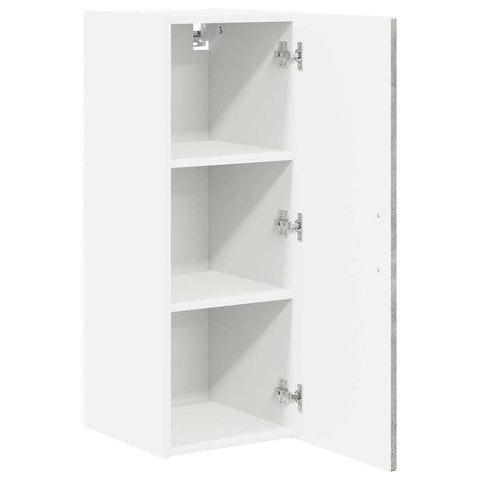 vidaXL Kitchen Wall Cabinet with Shelf Concrete Grey 30 x 31 x 80 cm