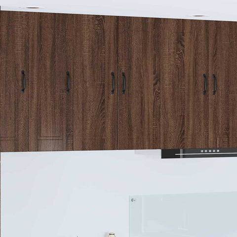 vidaXL Kitchen Wall Cabinet Brown Oak 30 x 31 x 80 cm Engineered Wood