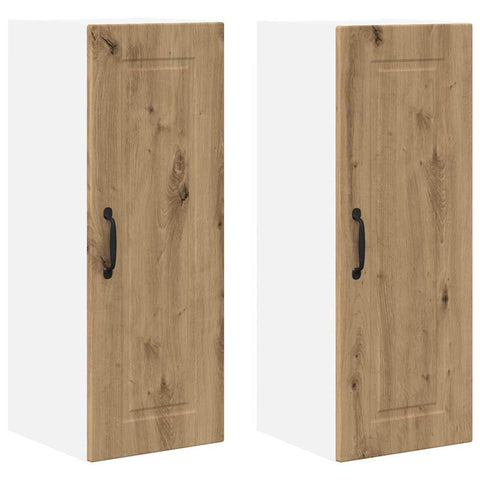 vidaXL Kitchen Wall Cabinet 2 pcs Artisan Oak 30 x 31 x 80 cm