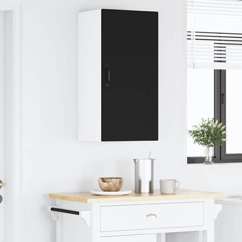 vidaXL Kitchen Wall Cabinet Black 40 x 31 x 80 cm Engineered Wood