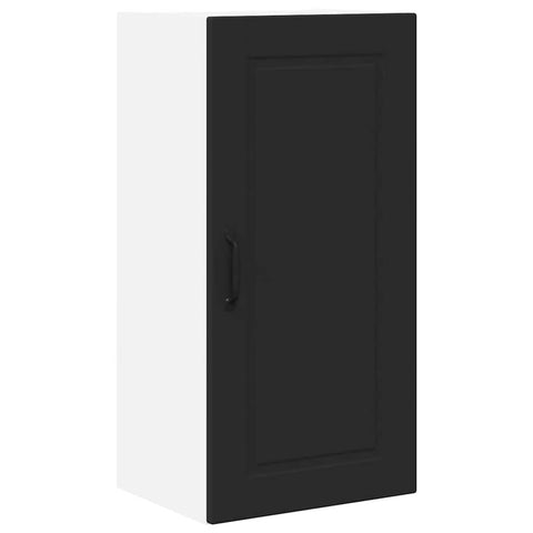vidaXL Kitchen Wall Cabinet Black 40 x 31 x 80 cm Engineered Wood