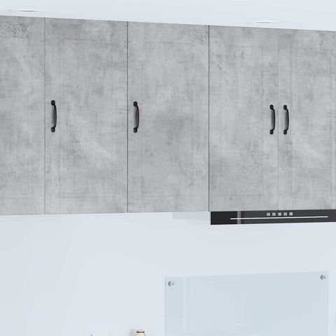 vidaXL Kitchen Wall Cabinet with Shelf Concrete Grey 40 x 31 x 80 cm