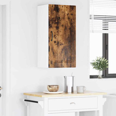 vidaXL Kitchen Wall Cabinet Smoked Oak 40 x 31 x 80 cm Engineered Wood