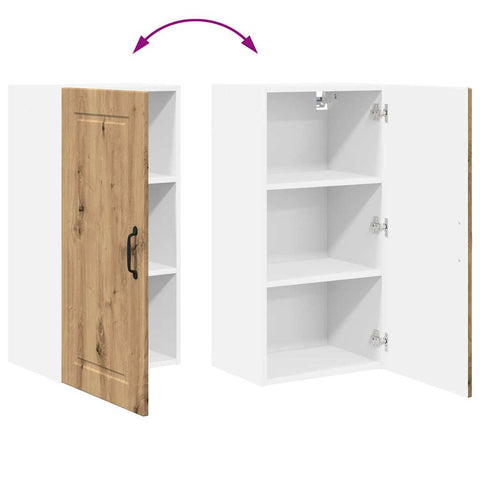 vidaXL Kitchen Wall Cabinet with Shelf Artisan Oak 40 x 31 x 80 cm