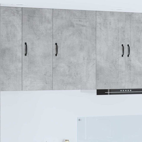 vidaXL Kitchen Wall Cabinet with Shelf Concrete Grey 50 x 31 x 80 cm