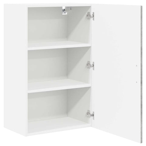 vidaXL Kitchen Wall Cabinet with Shelf Concrete Grey 50 x 31 x 80 cm