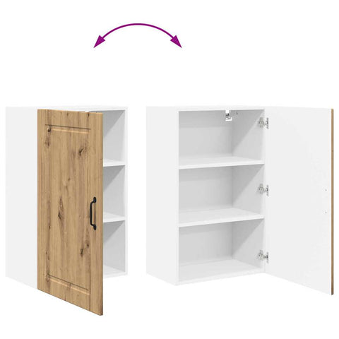 vidaXL Kitchen Wall Cabinet with Shelf Artisan Oak 50 x 31 x 80 cm