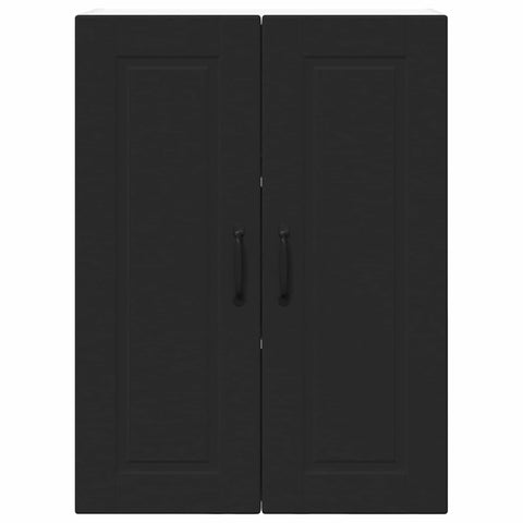 vidaXL Kitchen Wall Cabinet Black 60 x 31 x 80 cm Engineered Wood