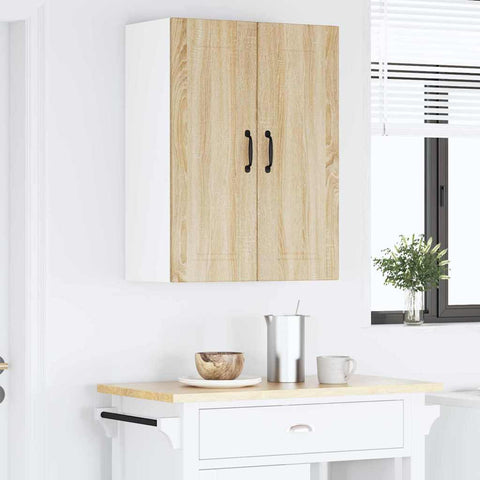 vidaXL Kitchen Wall Cabinet Sonoma Oak 60 x 31 x 80 cm Engineered Wood