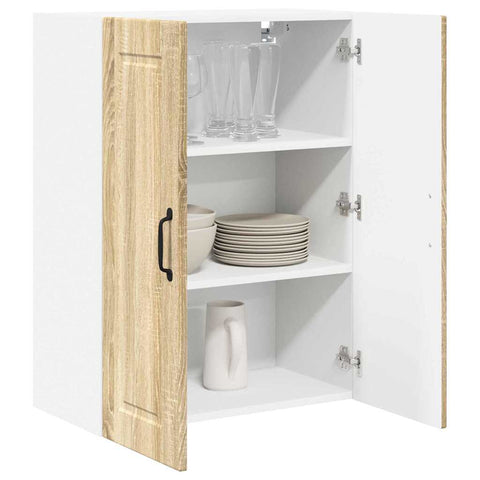 vidaXL Kitchen Wall Cabinet Sonoma Oak 60 x 31 x 80 cm Engineered Wood