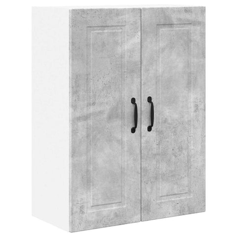 vidaXL Kitchen Wall Cabinet with Shelf Concrete Grey 60 x 31 x 80 cm