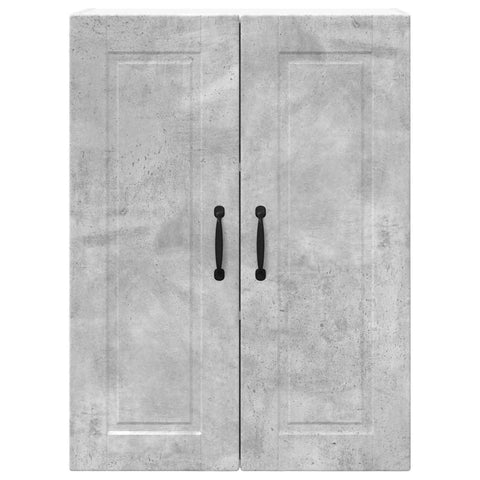 vidaXL Kitchen Wall Cabinet with Shelf Concrete Grey 60 x 31 x 80 cm