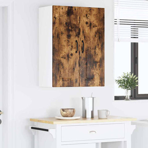 vidaXL Kitchen Wall Cabinet Smoked Oak 60 x 31 x 80 cm Engineered Wood
