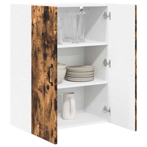 vidaXL Kitchen Wall Cabinet Smoked Oak 60 x 31 x 80 cm Engineered Wood