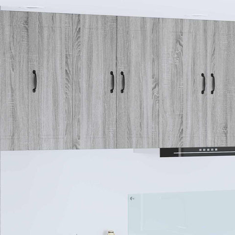 vidaXL Kitchen Wall Cabinet with Shelf Grey Sonoma 60 x 31 x 80 cm