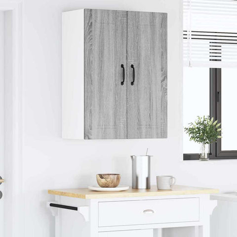 vidaXL Kitchen Wall Cabinet with Shelf Grey Sonoma 60 x 31 x 80 cm