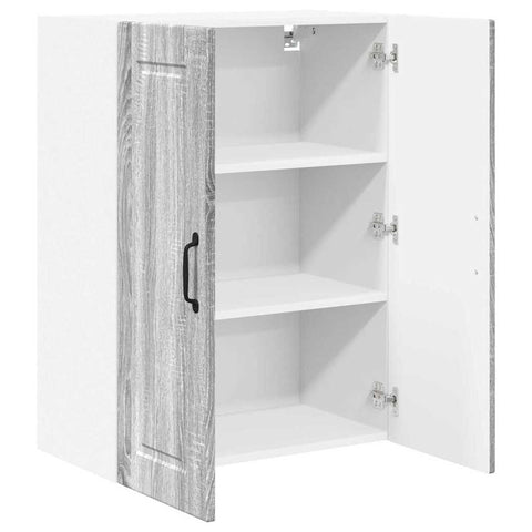 vidaXL Kitchen Wall Cabinet with Shelf Grey Sonoma 60 x 31 x 80 cm