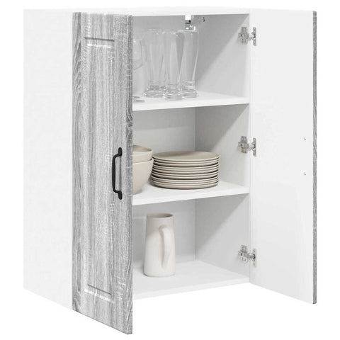 vidaXL Kitchen Wall Cabinet with Shelf Grey Sonoma 60 x 31 x 80 cm