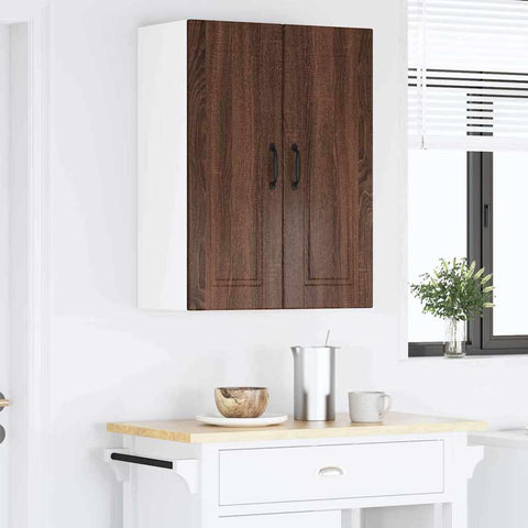 vidaXL Kitchen Wall Cabinet Brown Oak 60 x 31 x 80 cm Engineered Wood