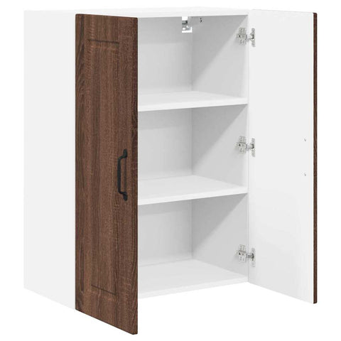 vidaXL Kitchen Wall Cabinet Brown Oak 60 x 31 x 80 cm Engineered Wood