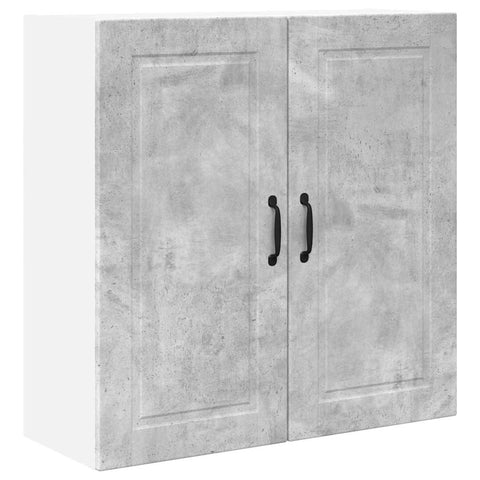 vidaXL Kitchen Wall Cabinet with Shelf Concrete Grey 80 x 31 x 80 cm