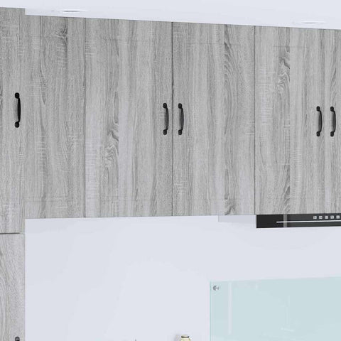 vidaXL Kitchen Wall Cabinet with Shelf Grey Sonoma 80 x 31 x 80 cm