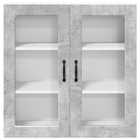 vidaXL Kitchen Wall Cabinet with Shelf Concrete Grey 80 x 31 x 80 cm