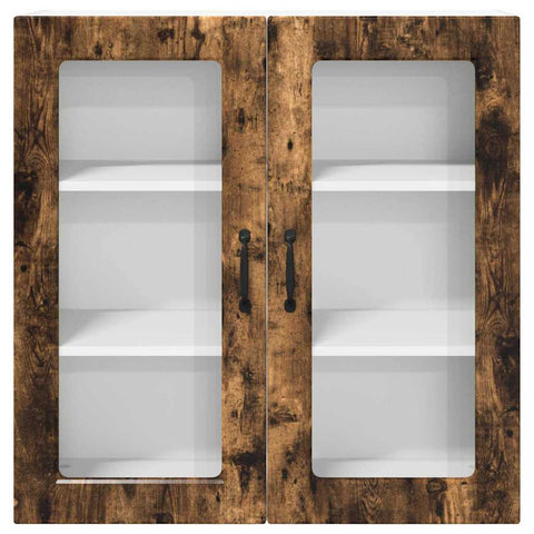 vidaXL Kitchen Wall Cabinet Smoked Oak 80 x 31 x 80 cm Engineered Wood