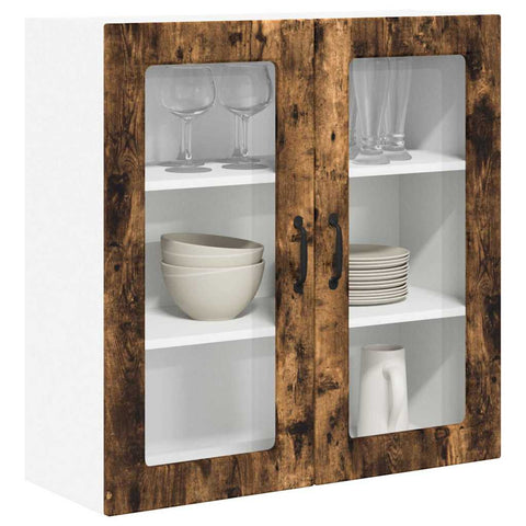 vidaXL Kitchen Wall Cabinet Smoked Oak 80 x 31 x 80 cm Engineered Wood