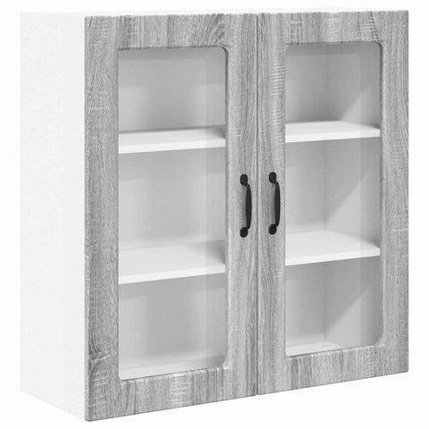 vidaXL Kitchen Wall Cabinet with Shelf Grey Sonoma 80 x 31 x 80 cm