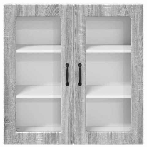 vidaXL Kitchen Wall Cabinet with Shelf Grey Sonoma 80 x 31 x 80 cm