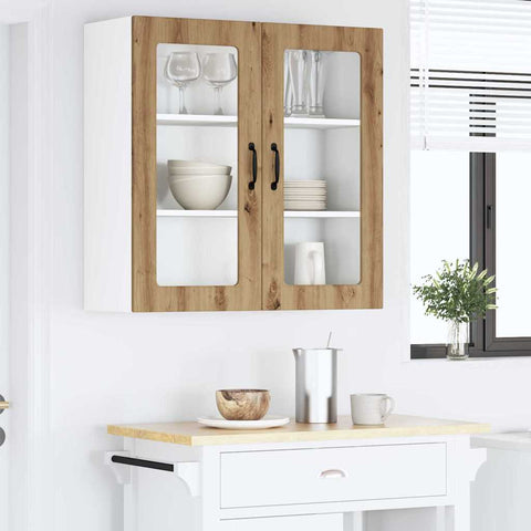vidaXL Kitchen Wall Cabinet with Shelf Artisan Oak 80 x 31 x 80 cm