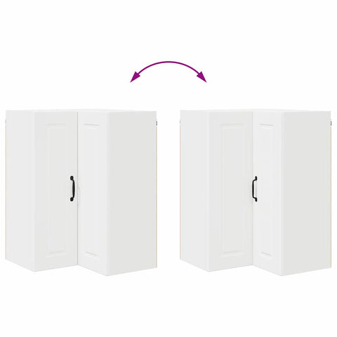 vidaXL Kitchen Wall Cabinet White 57 x 57 x 80 cm Engineered Wood